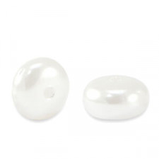 Imitationsperle Disc 8x5mm White